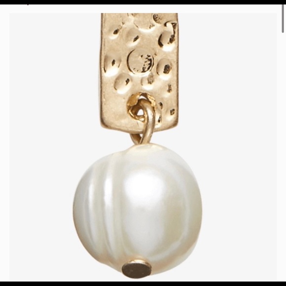 Stephanie Kantis Quake Drop Earrings Gold/Pearl - Picture 6 of 6